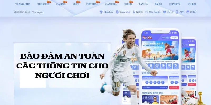 Bảo đảm an toàn các thông tin cho người chơi